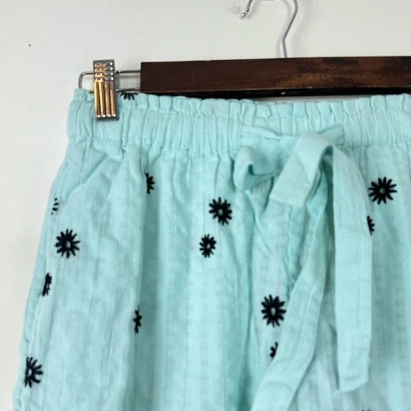 Tanya Taylor Blue Flora Shorts NWT Size XS
